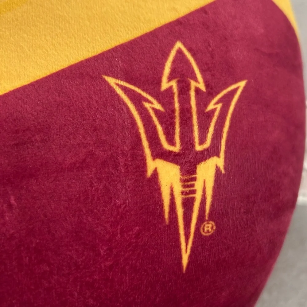 Arizona State University ASU Sun Devil Sparky Mascot Plush Pillow NWT Bed Party!